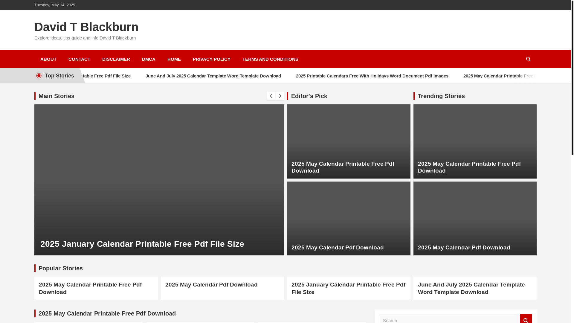 website screenshot of https://davidtblackburnr.pages.dev/