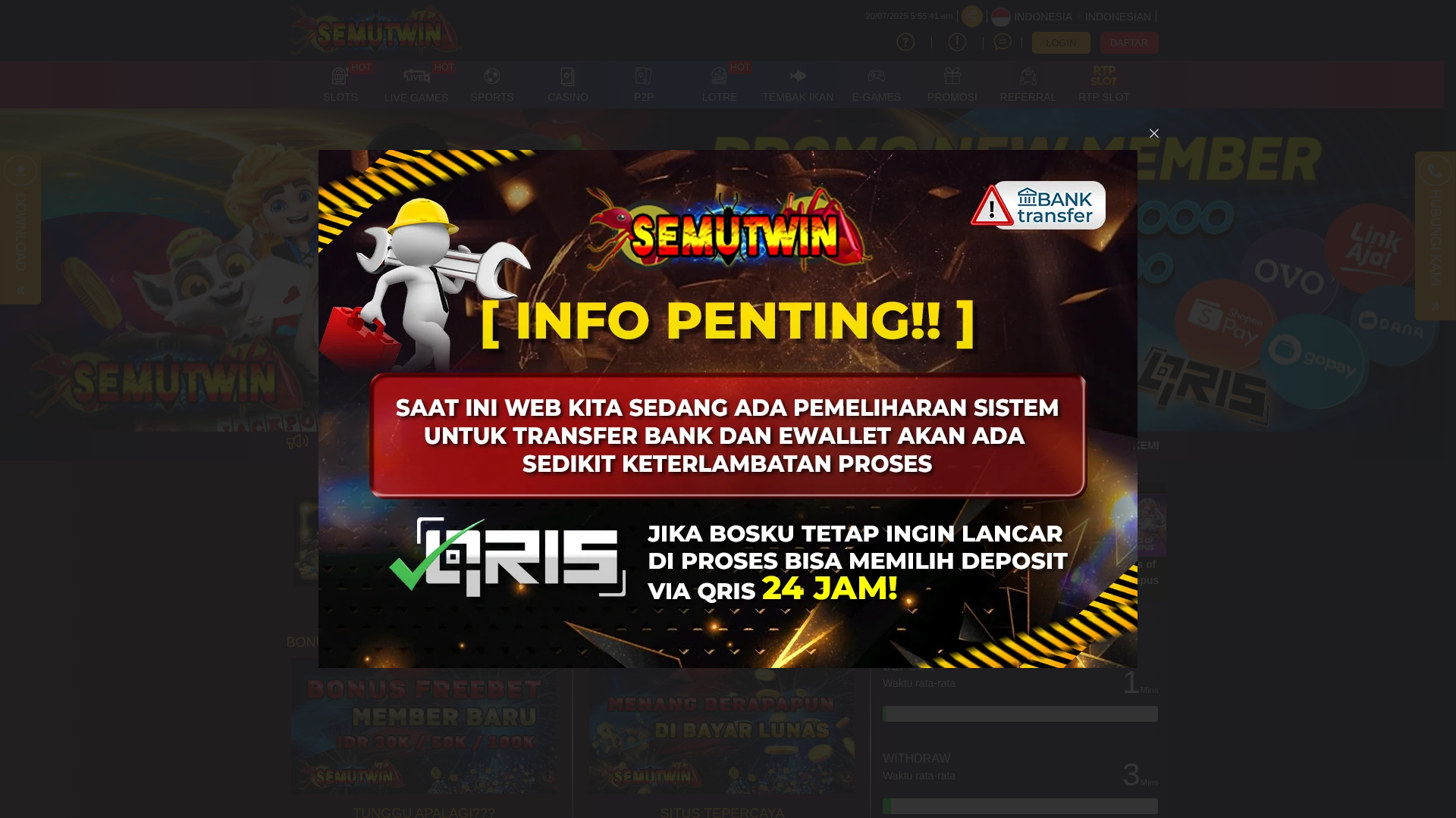 website screenshot of https://nidx-semutwinred.shop/