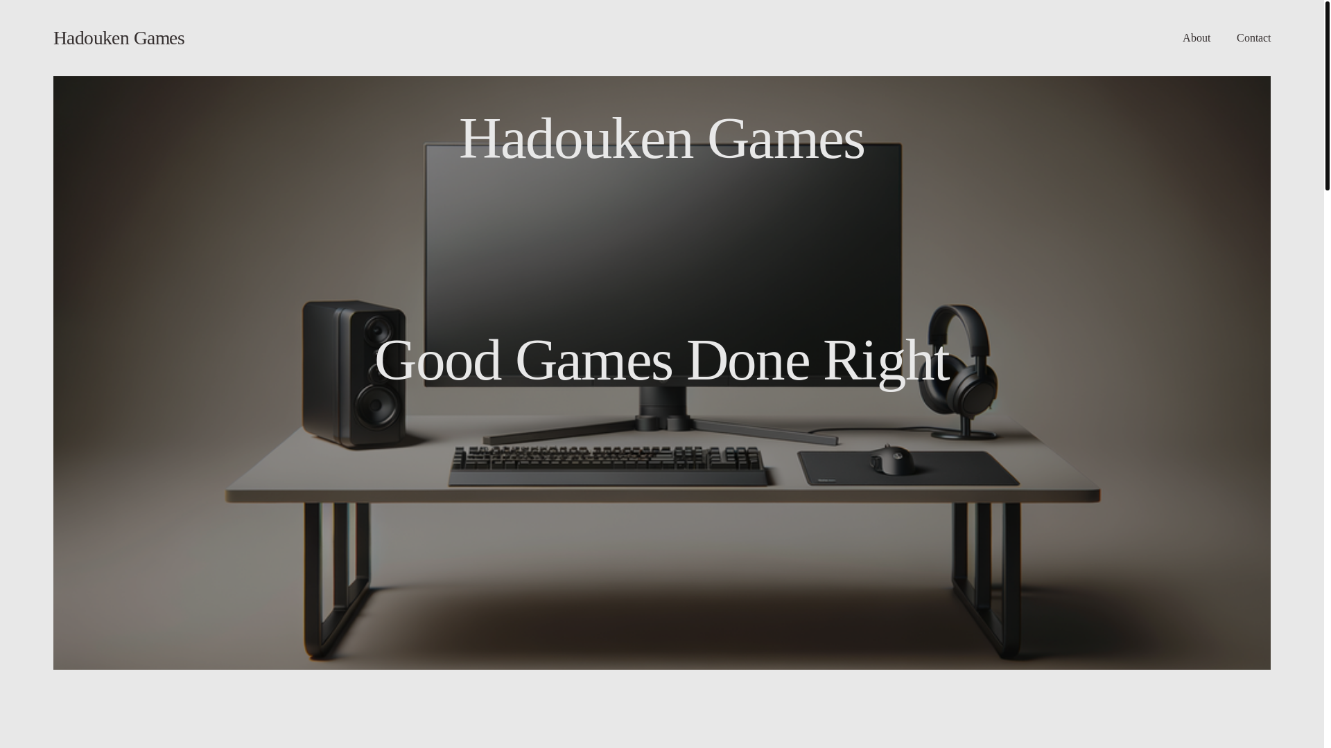 website screenshot of https://hadoukengames.com/