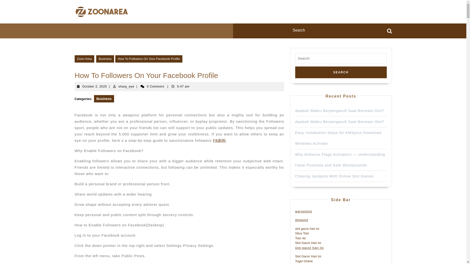 website screenshot of https://zoonarea.com/how-to-followers-on-your-facebook-profile/