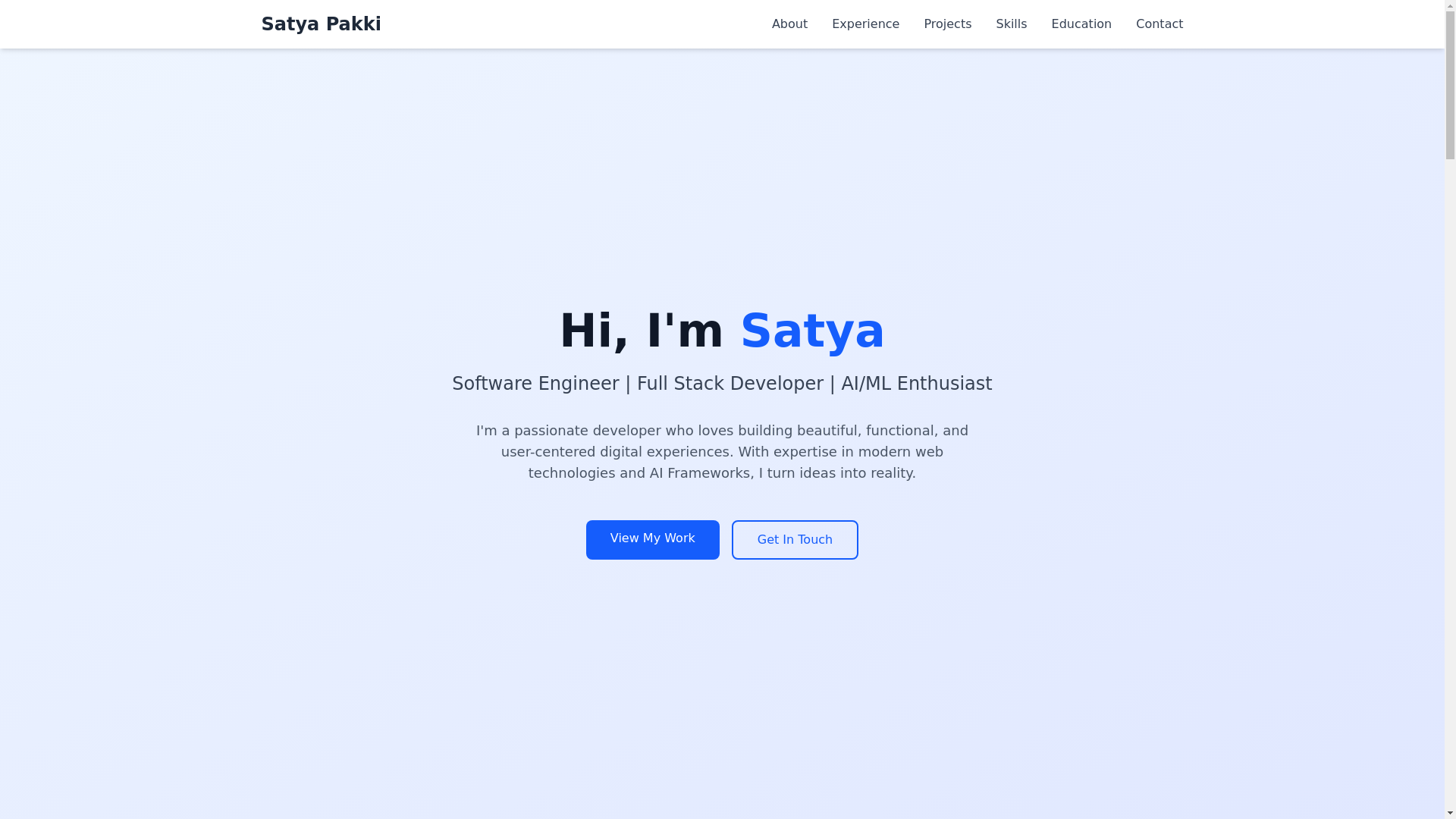 website screenshot of https://satyap.dev/
