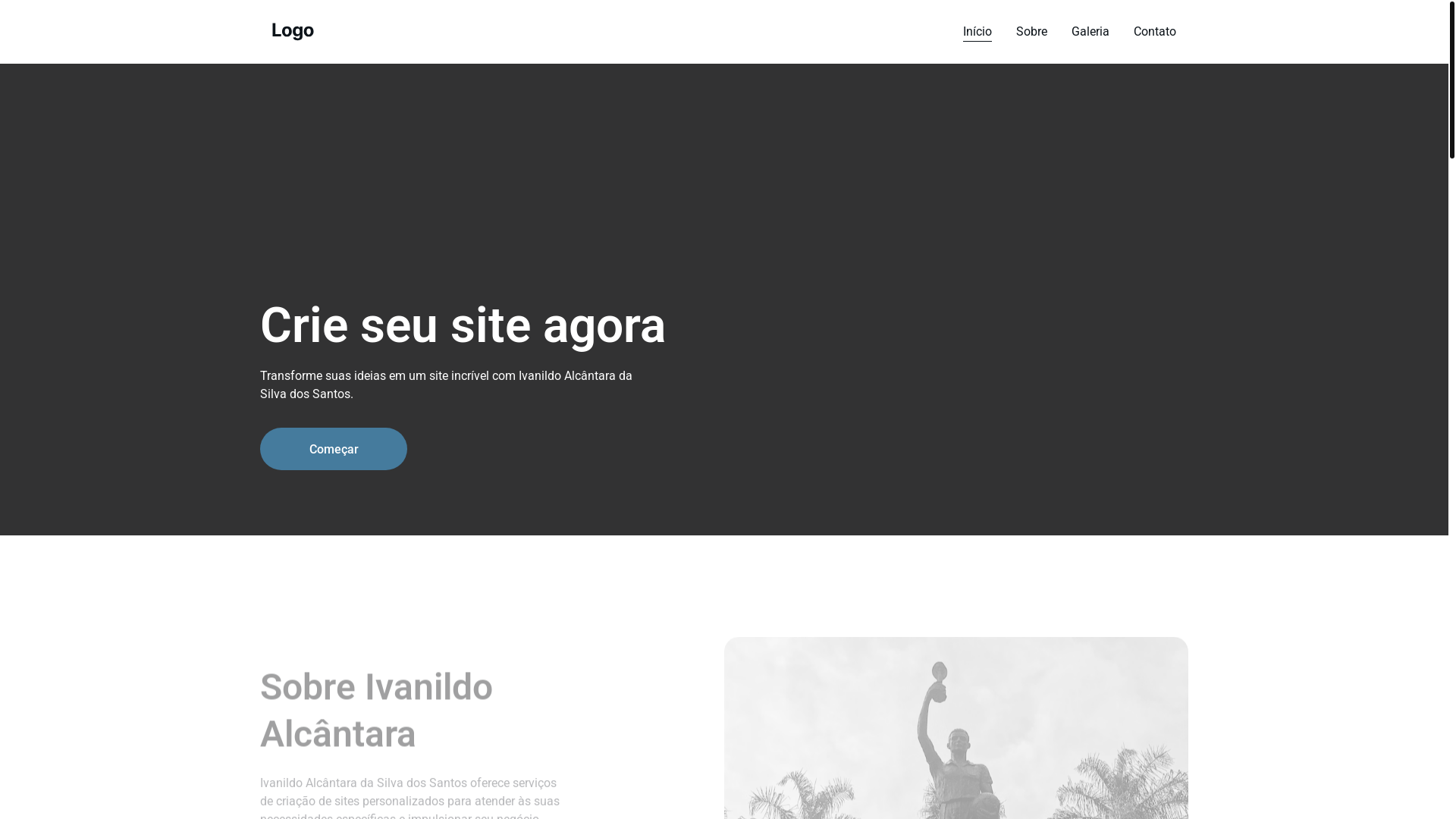 website screenshot of https://ivanildoltda.shop/