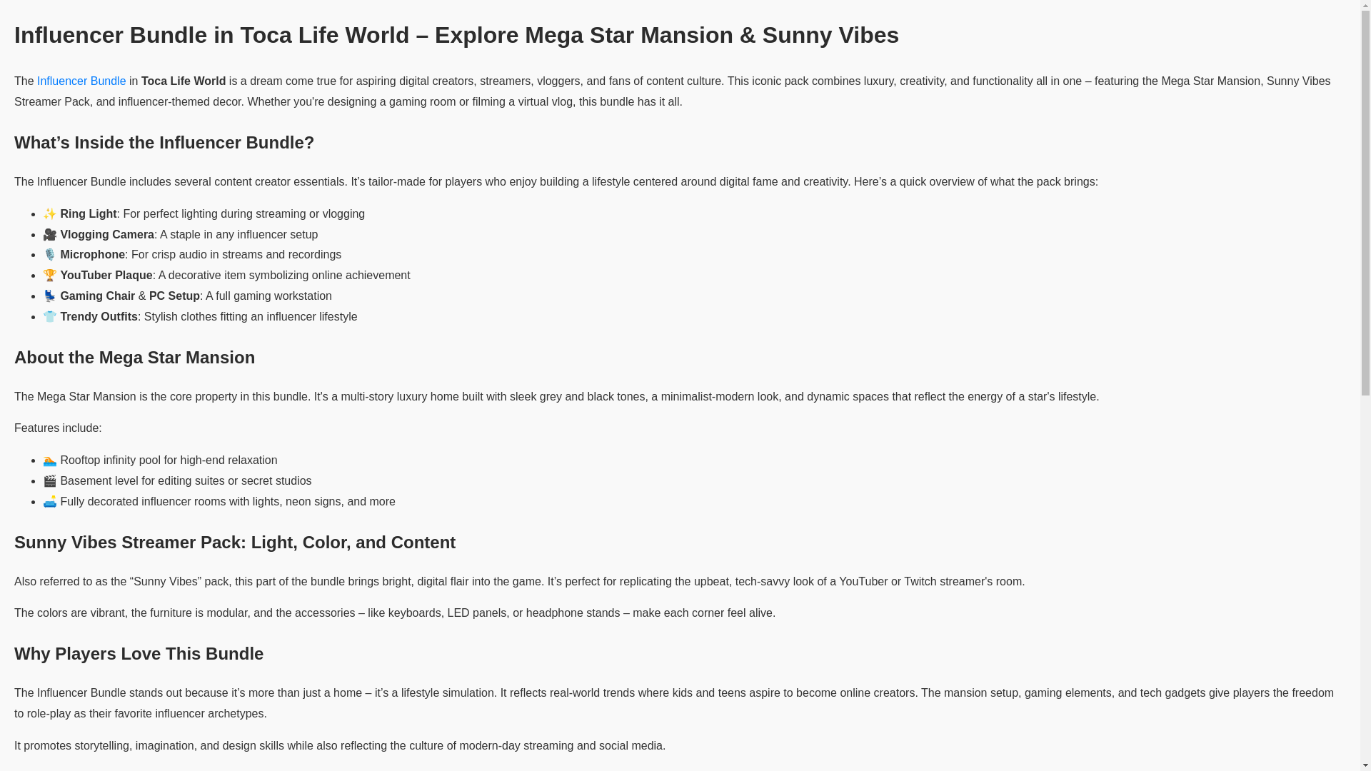 website screenshot of https://influencerbundleintocalifeworld.pages.dev/