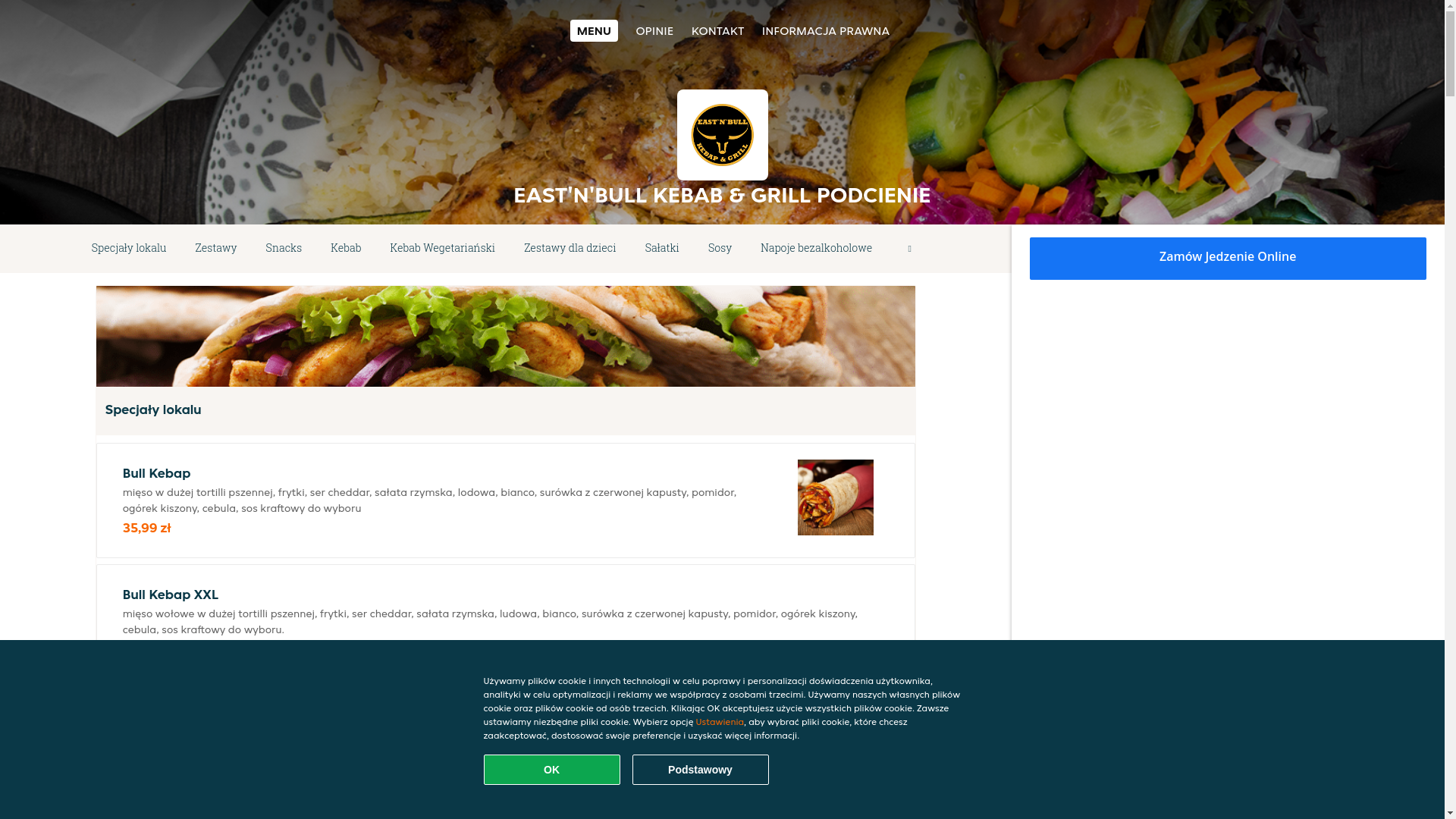 website screenshot of https://eastnbull-kebab-grill-bielsko-biala.pl/
