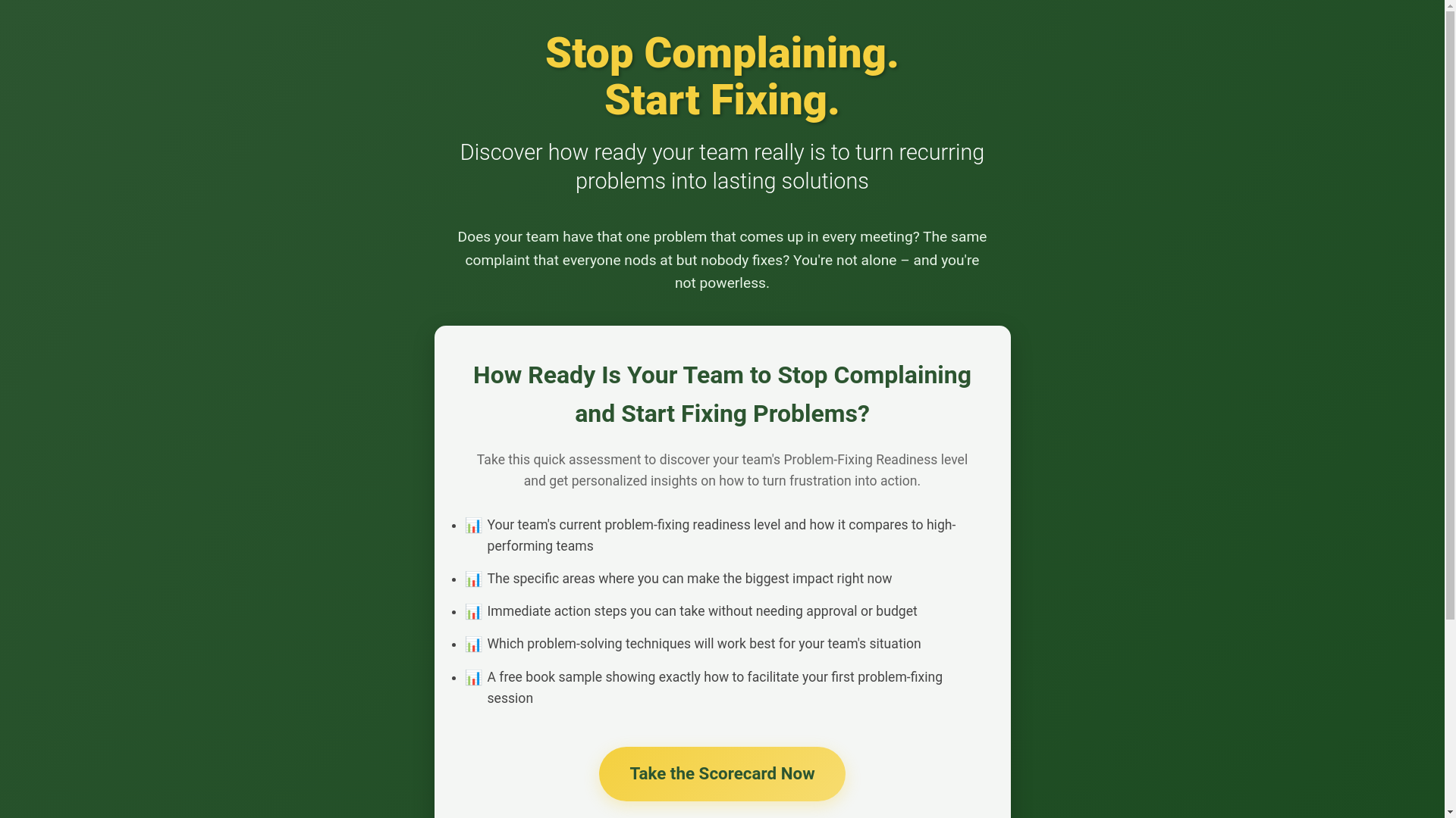 website screenshot of https://fixonethingchallenge.com/