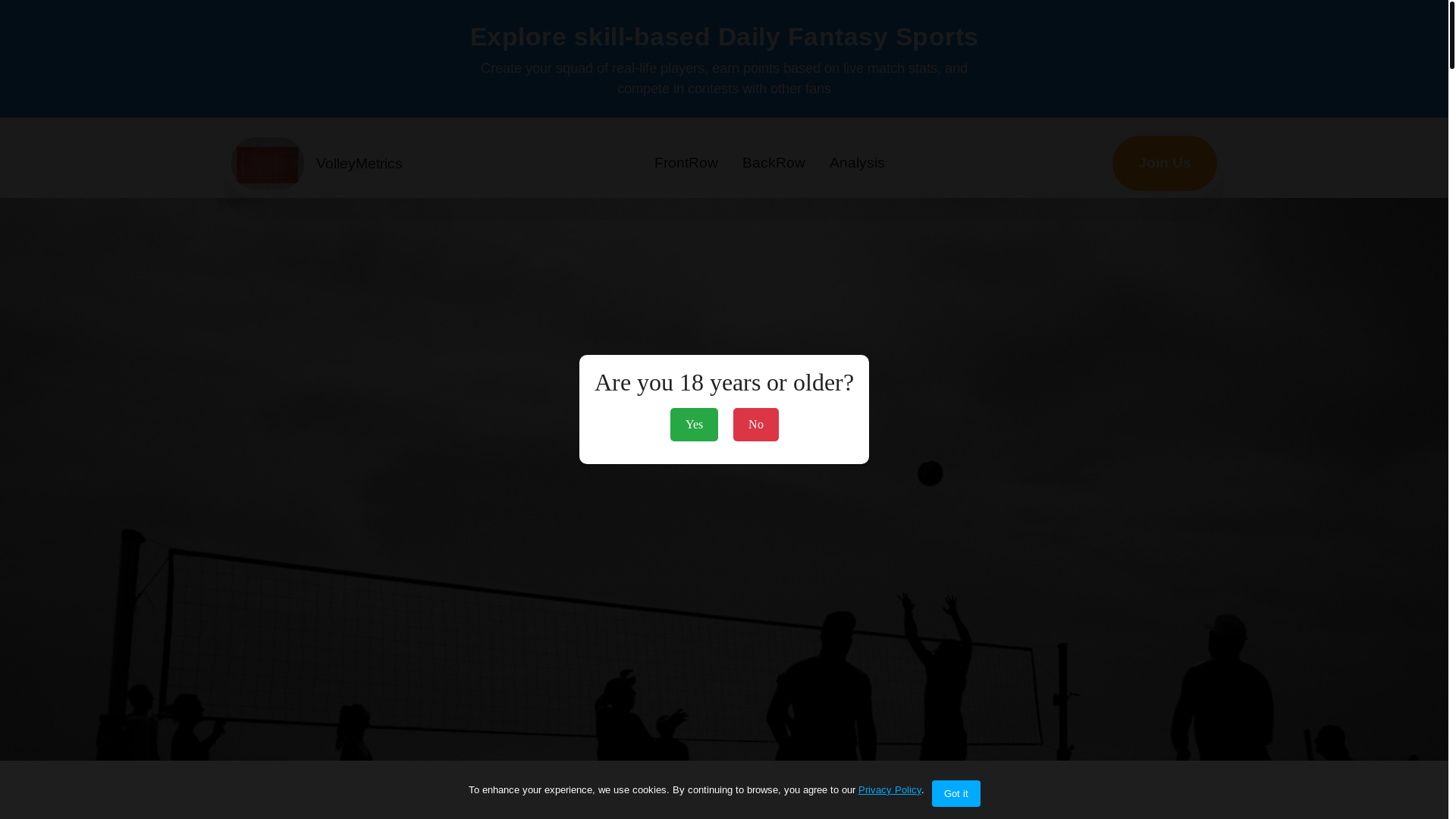 website screenshot of https://volleyballattackzonesplit.com/