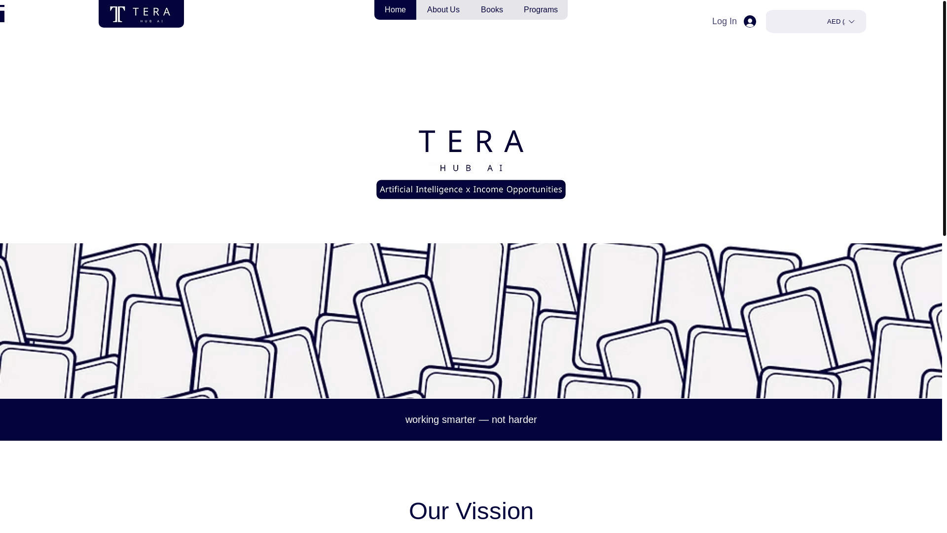 website screenshot of https://terahubai.com/