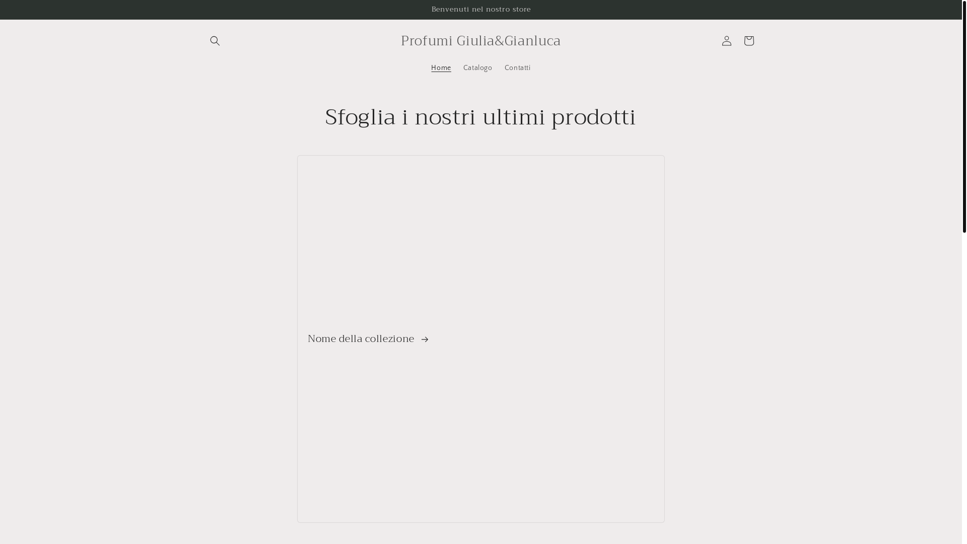website screenshot of https://profumigiuliagianluca.shop/