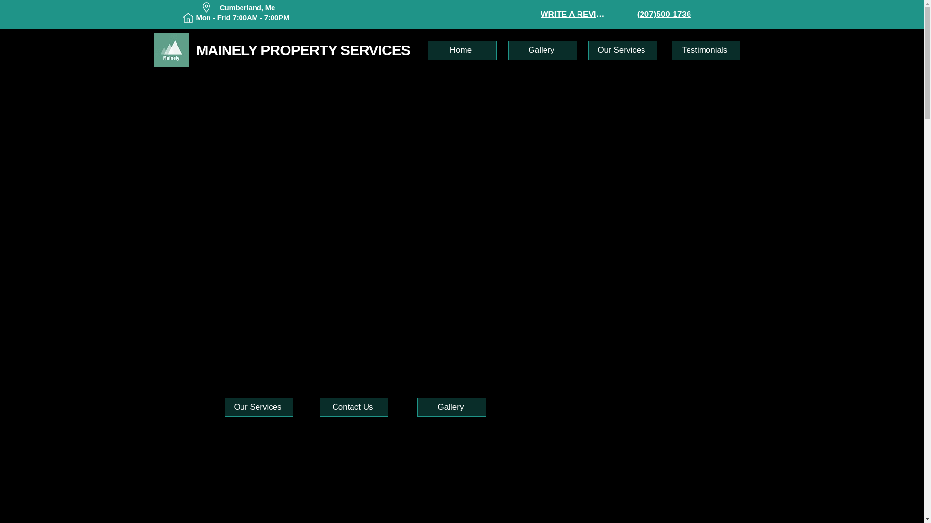 website screenshot of https://mainelypropertyservices.org/