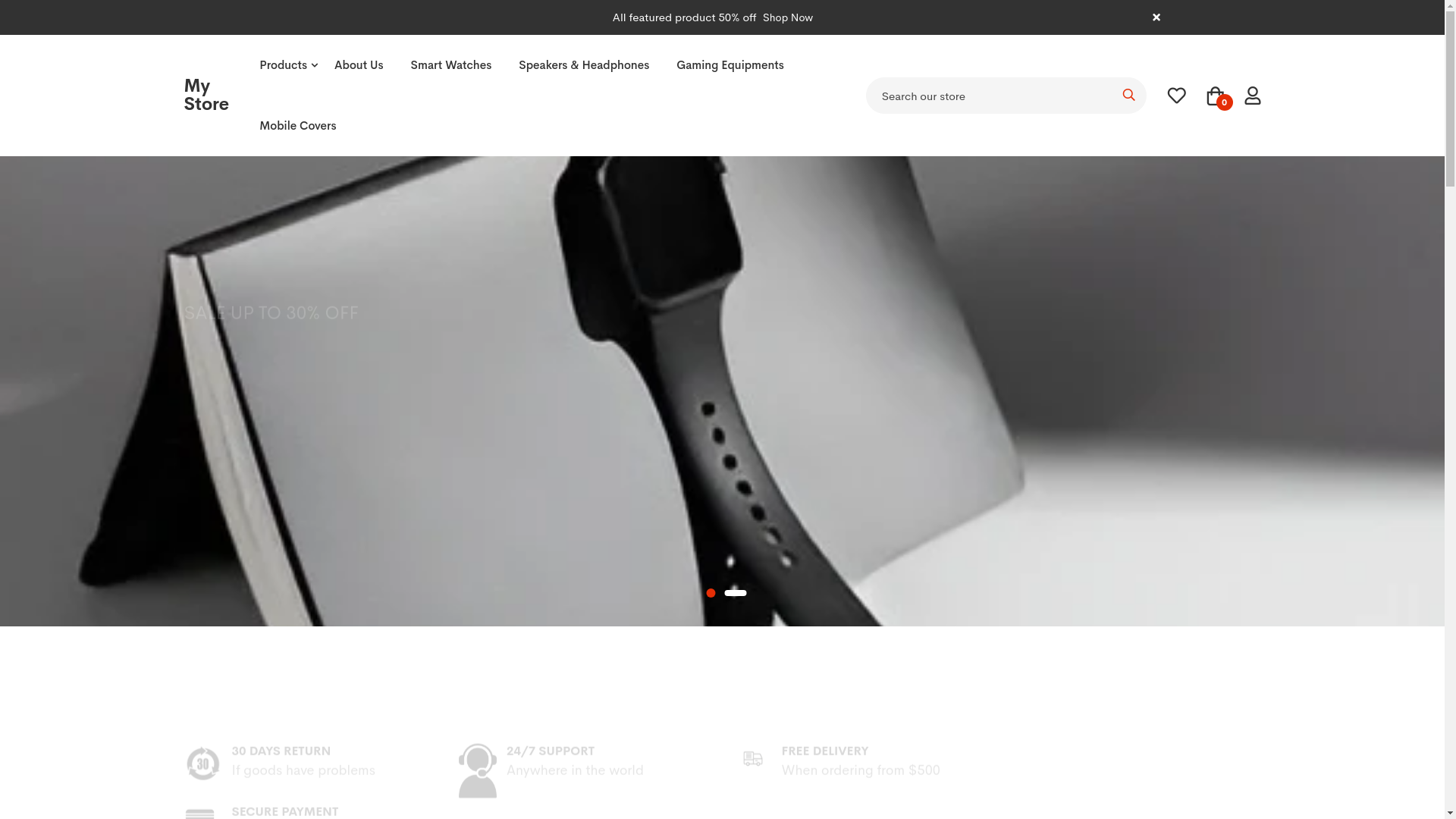 website screenshot of https://vartazgadgets.store/