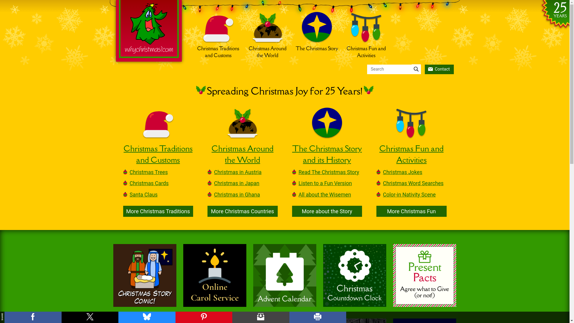 website screenshot of https://www.whychristmas.com/