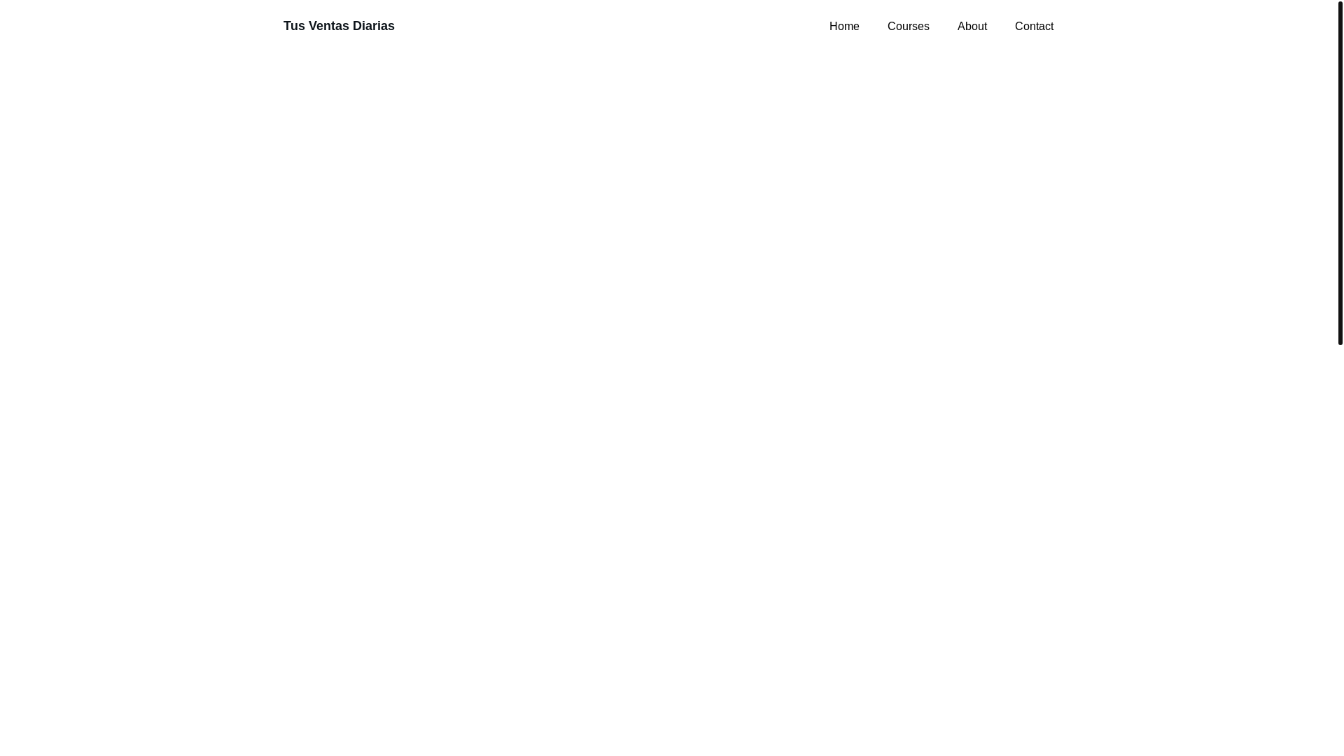 website screenshot of https://tusventasdiarias.com/