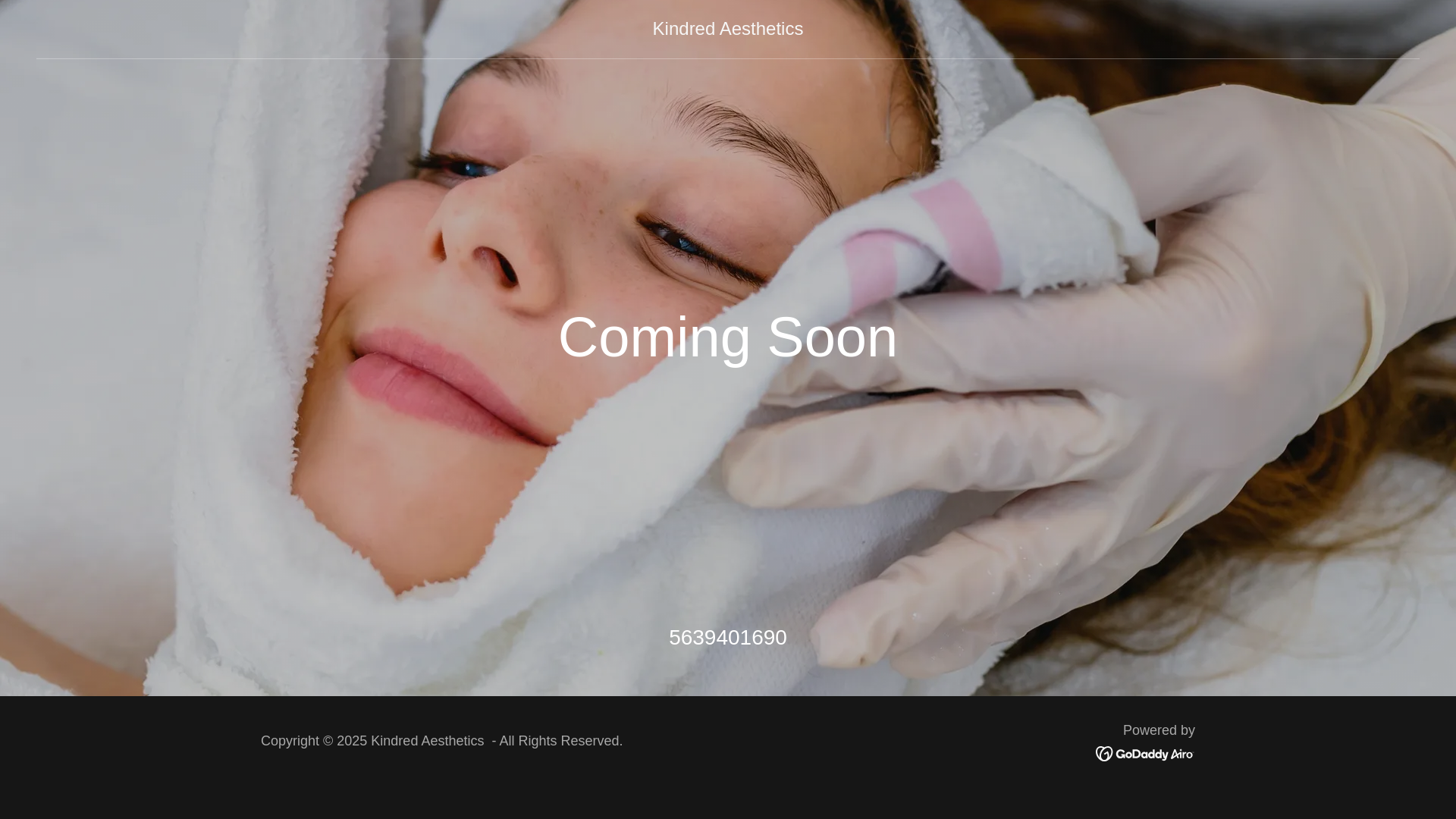 website screenshot of https://kindredaesthetics.com/