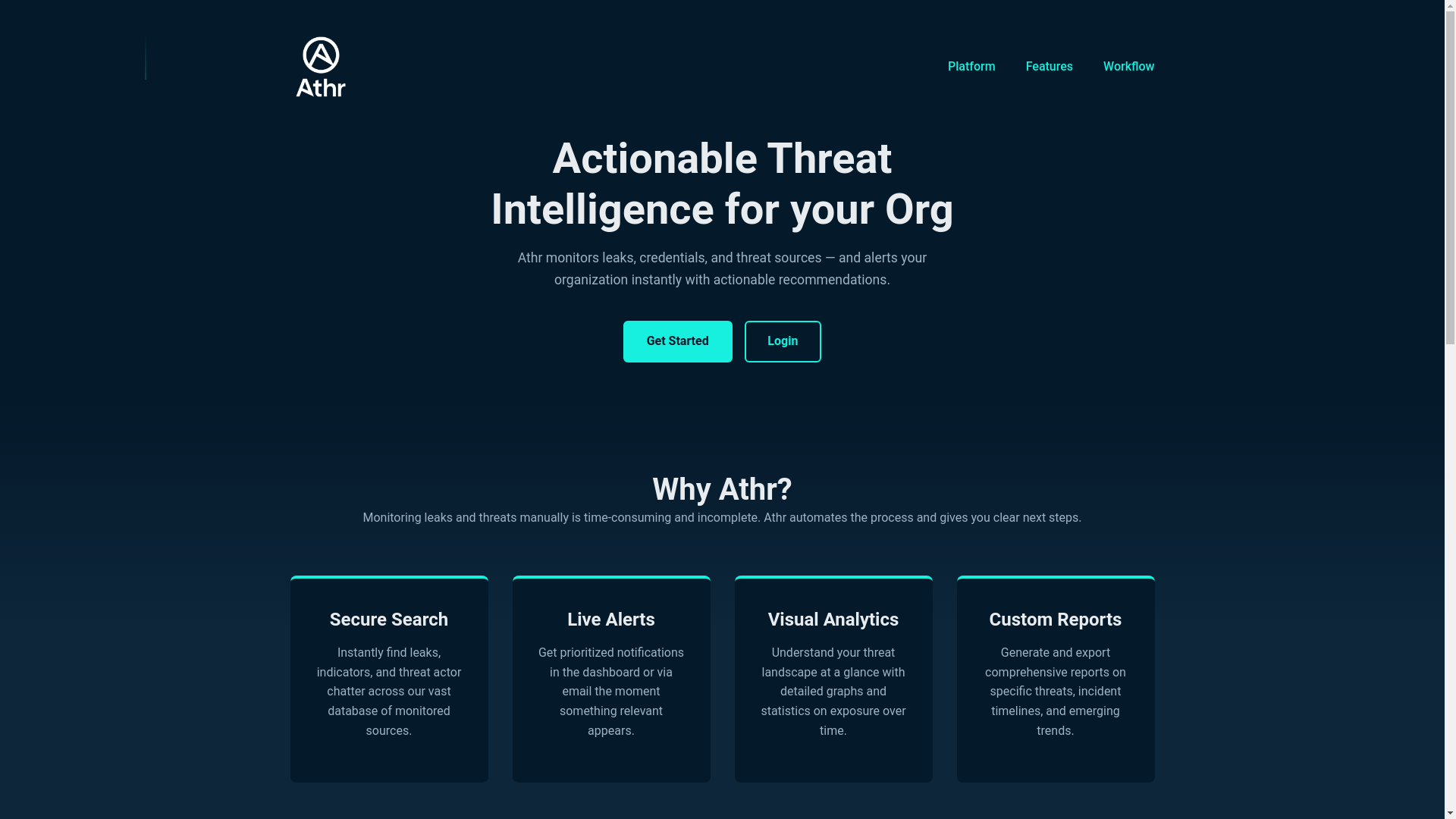 website screenshot of https://athr.pages.dev/