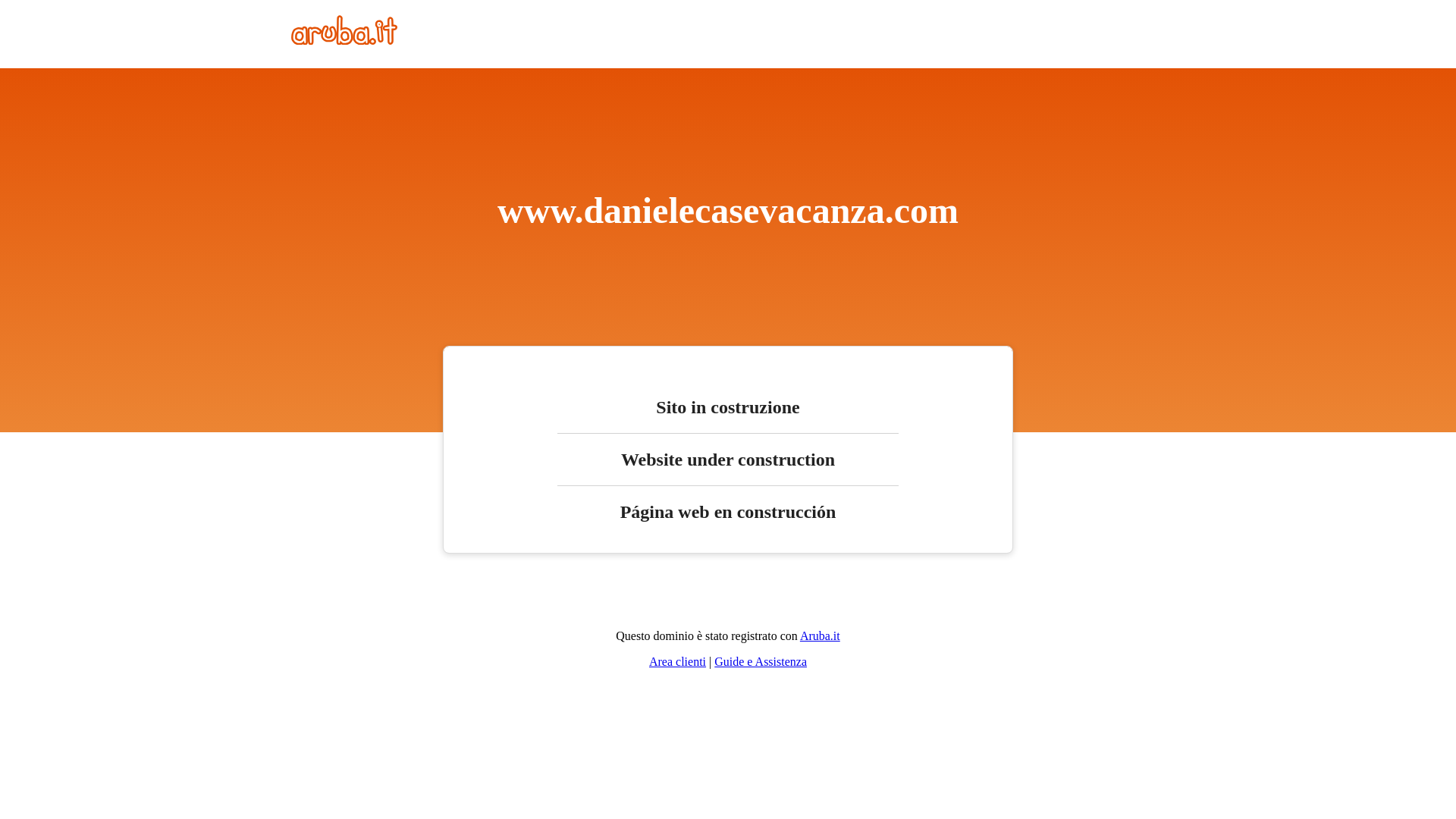 website screenshot of https://danielecasevacanza.com/