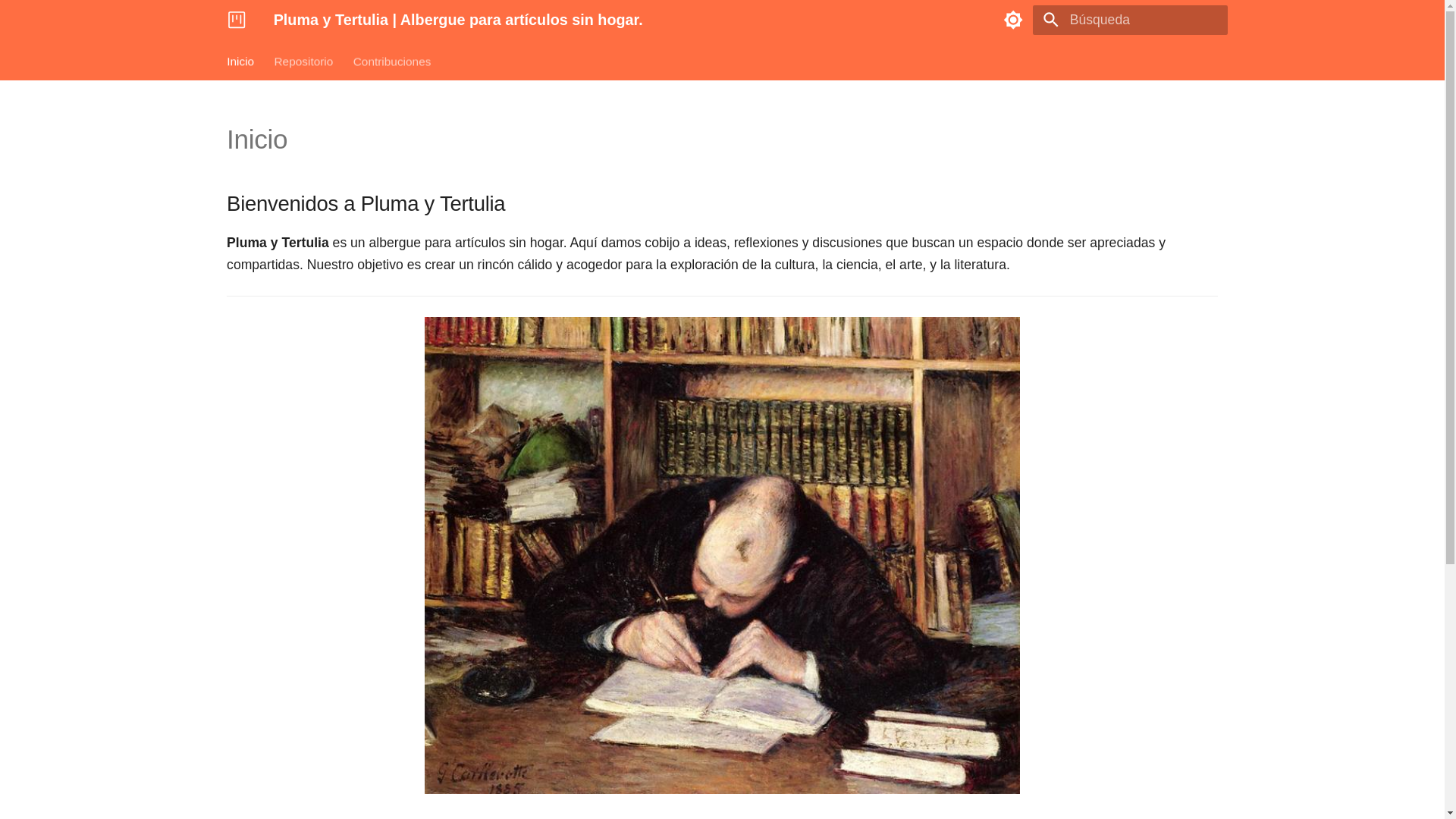 website screenshot of https://plumaytertulia.pages.dev/