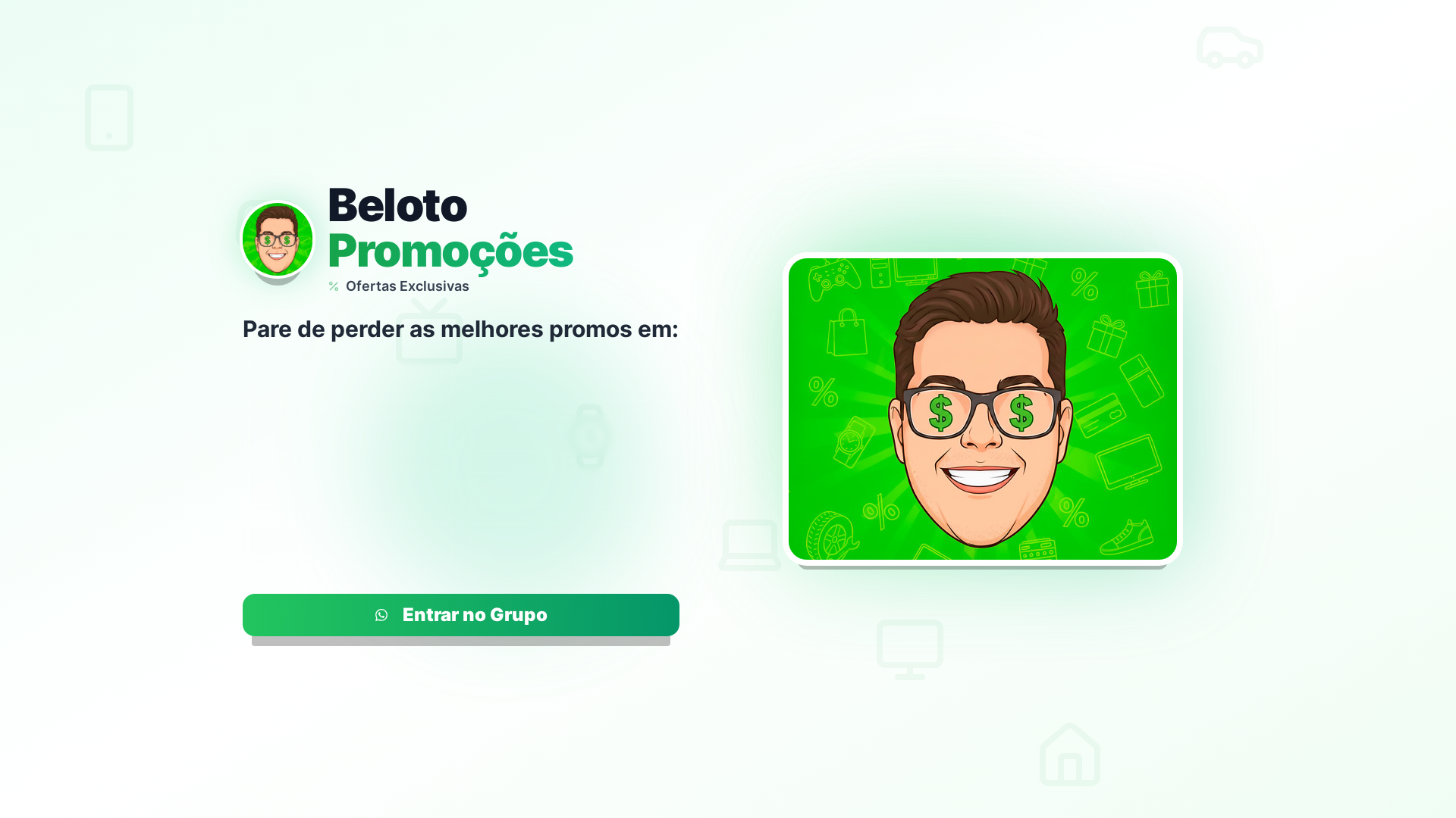 website screenshot of https://belotopromocoes.com/