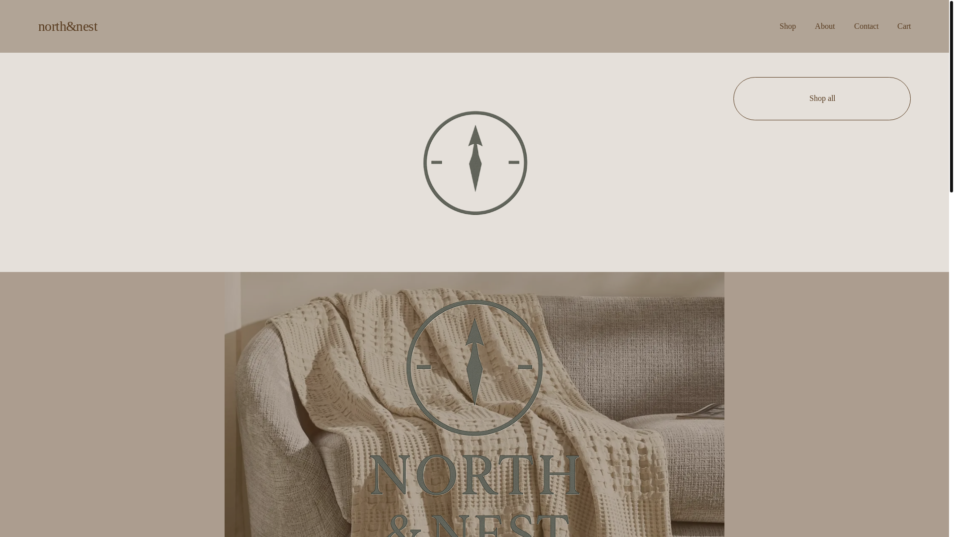 website screenshot of https://northandnest.net/