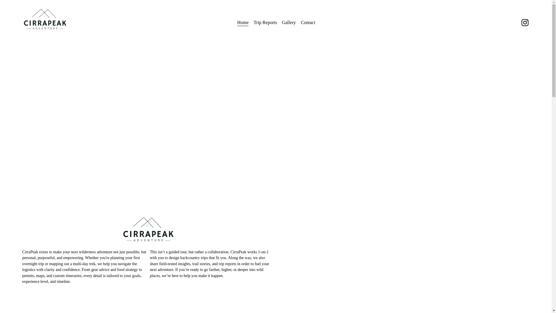 website screenshot of https://cirrapeakadventure.com/