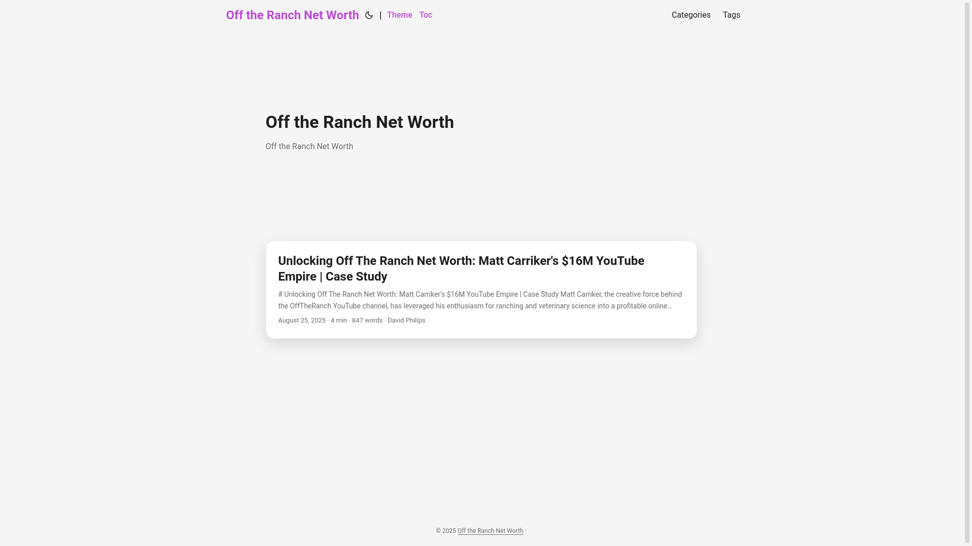 website screenshot of https://off-the-ranch-net-worth.pages.dev/