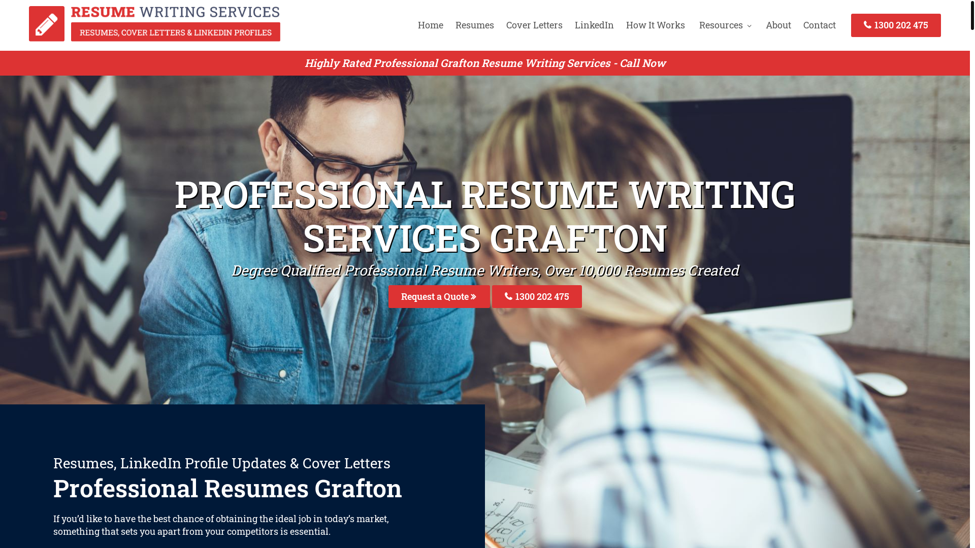 website screenshot of https://graftonresume-com-au.pages.dev/