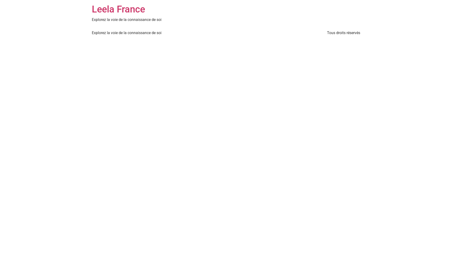 website screenshot of https://leelafrance.com/