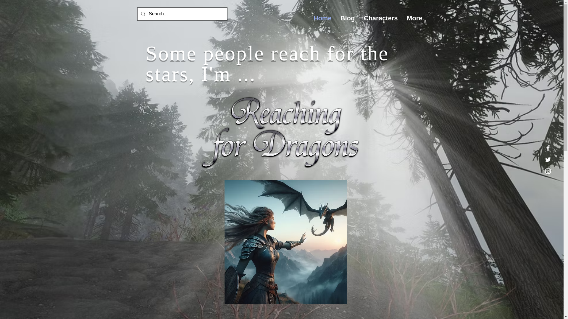 website screenshot of https://reachingfordragons.com/