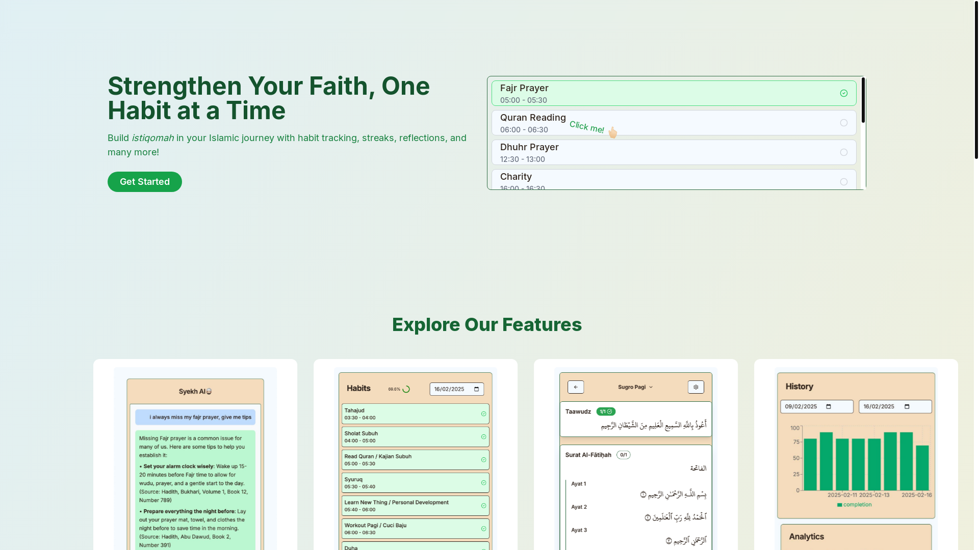 website screenshot of https://mutabaah.pages.dev/