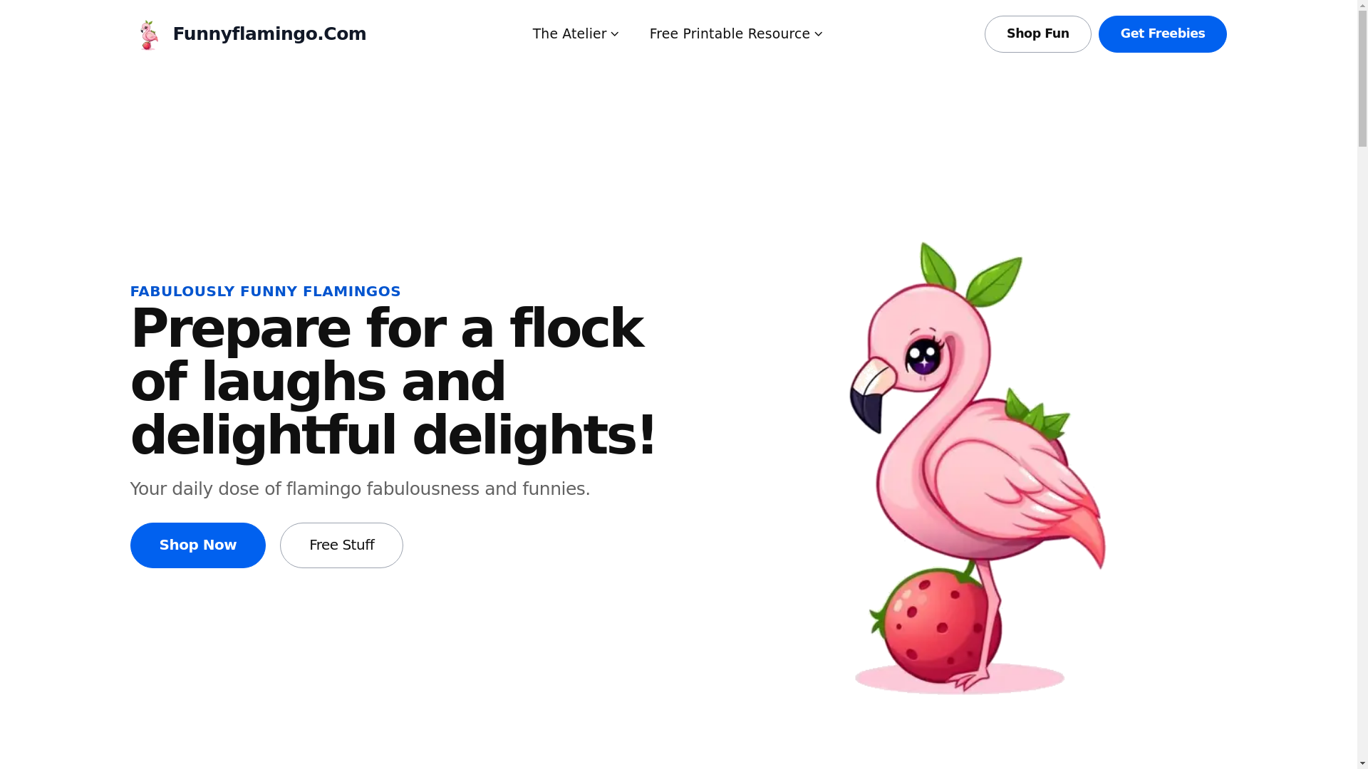 website screenshot of https://funnyflamingo-com.pages.dev/