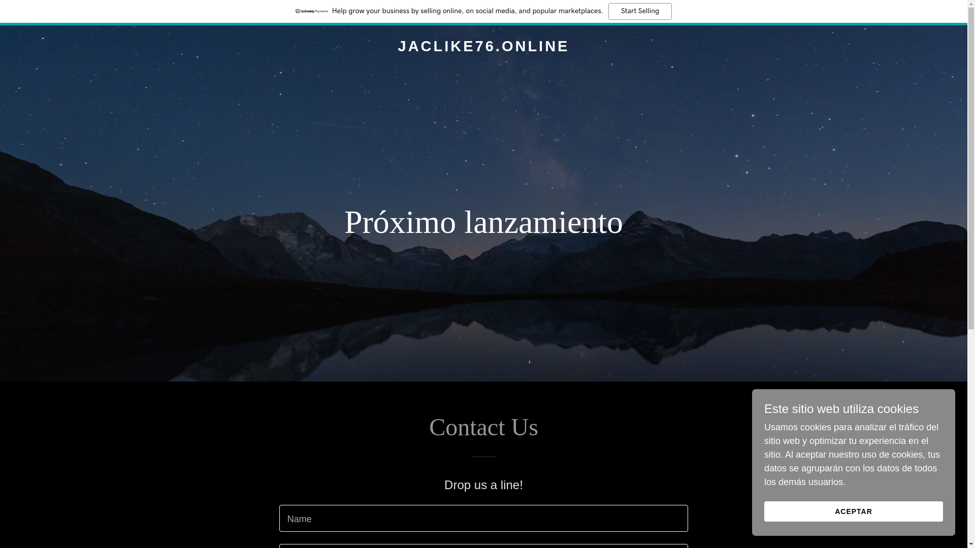 website screenshot of https://jaclike76.online/