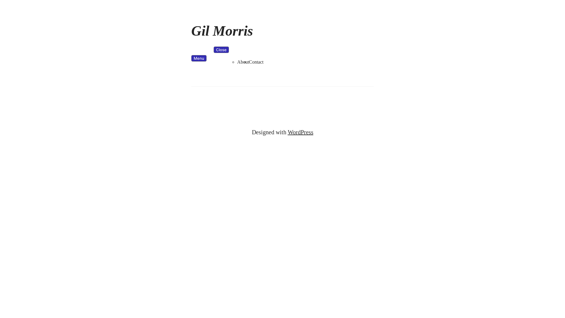 website screenshot of https://realgilmorris.com/