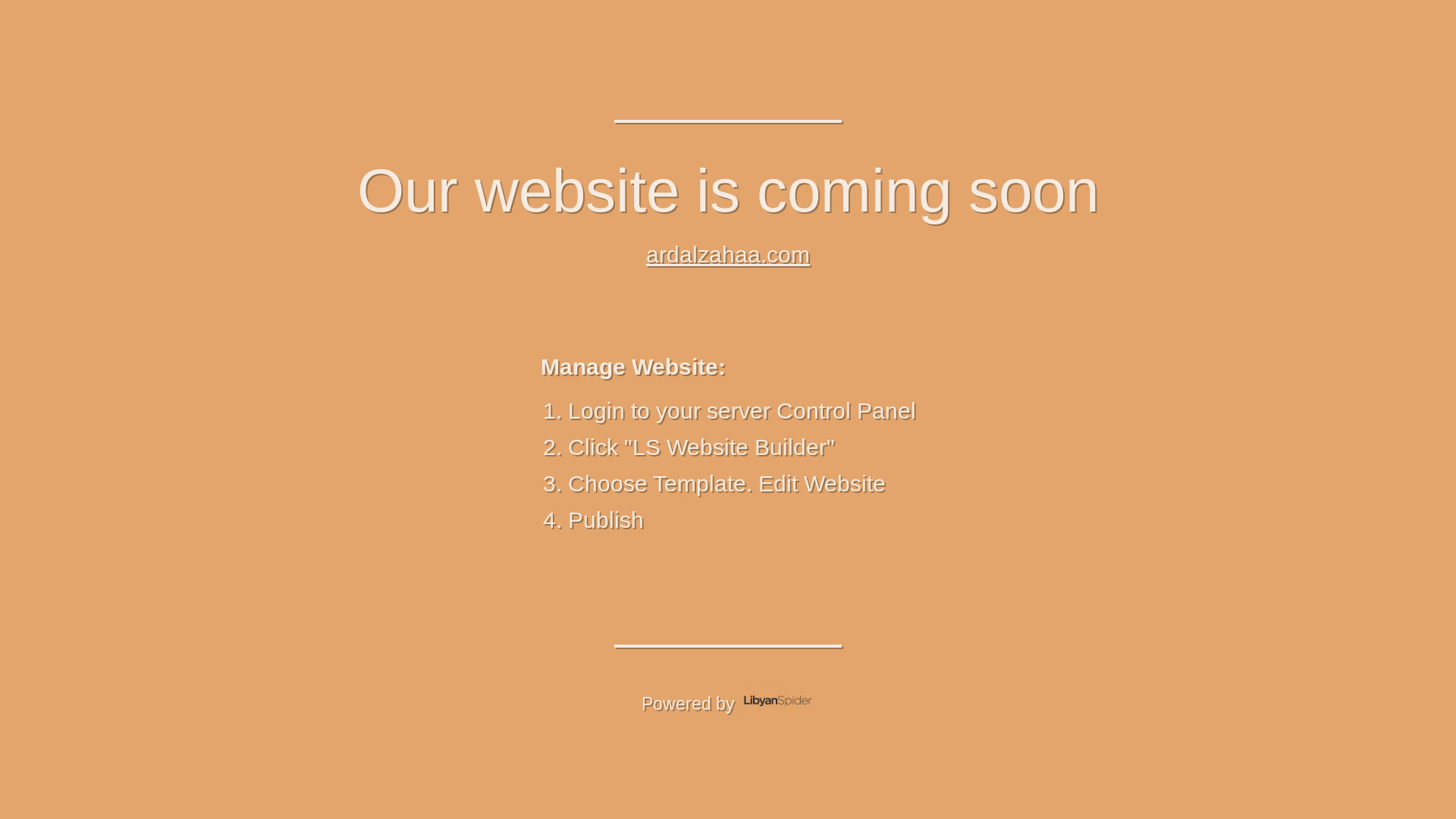 website screenshot of https://ardalzahaa.com/