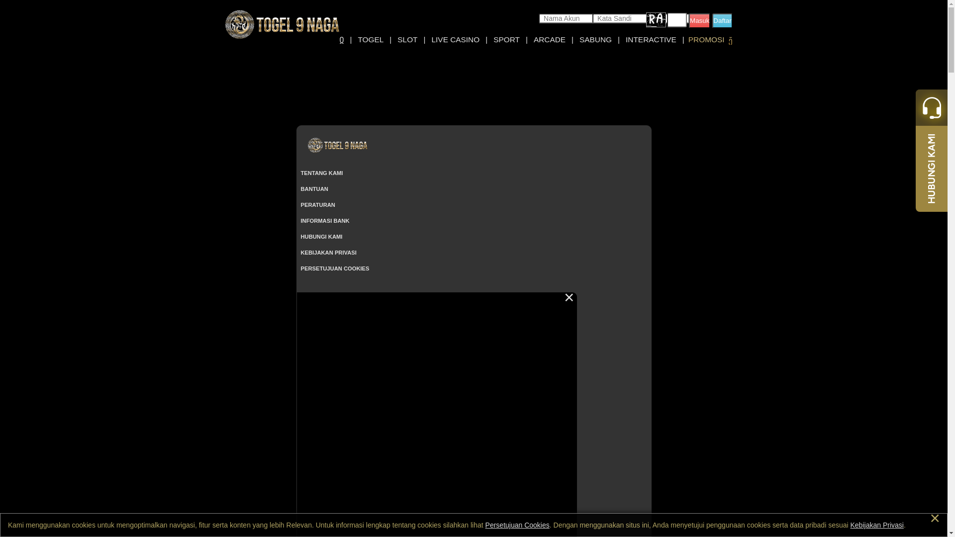 website screenshot of https://togel9nagax52.com/
