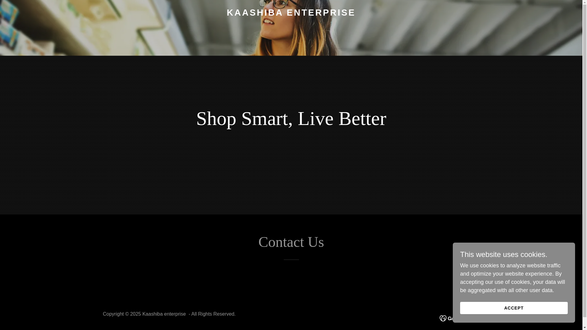 website screenshot of https://kaashiba.co.in/