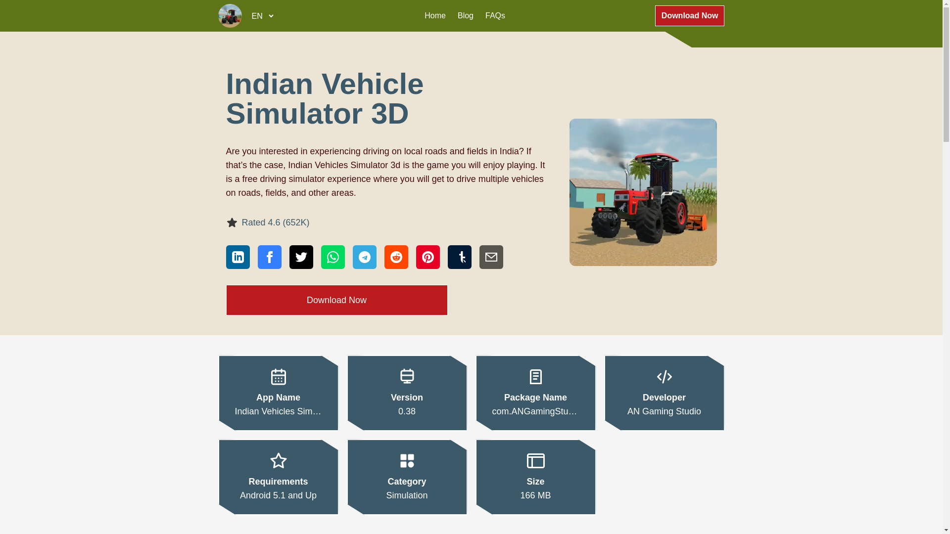 website screenshot of https://indianvehiclessimulator3d.com/