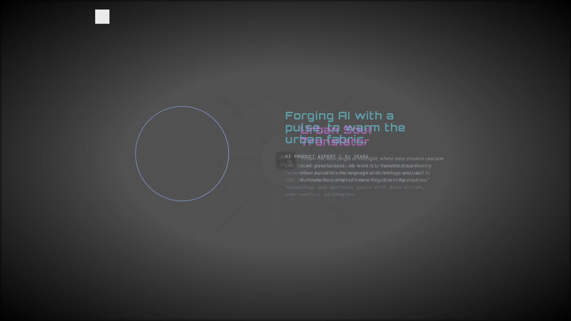 website screenshot of https://merciapw.me/