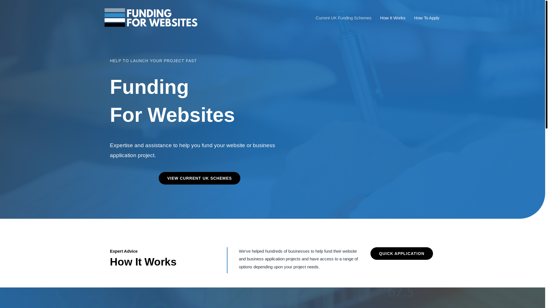 website screenshot of https://fundingforwebsites.sbs/