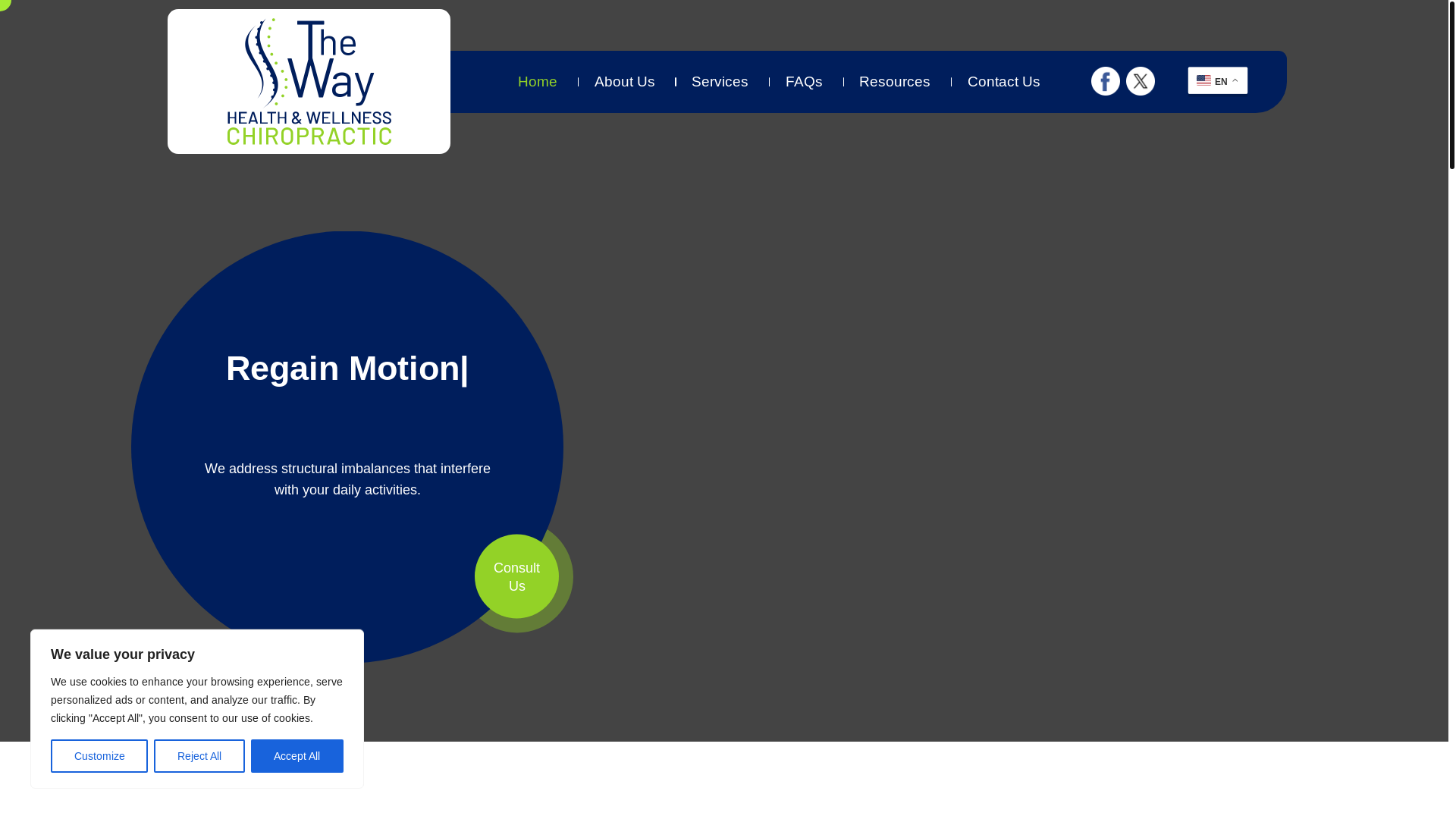 website screenshot of https://twhandwellness.com/