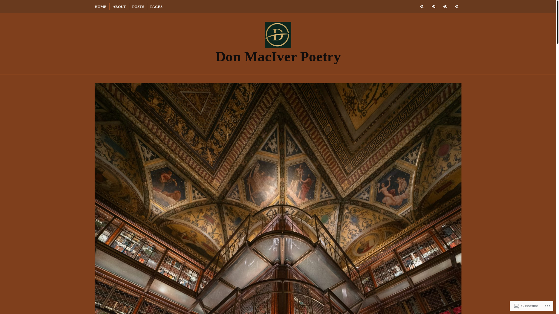 website screenshot of https://donmaciverpoetry.com/