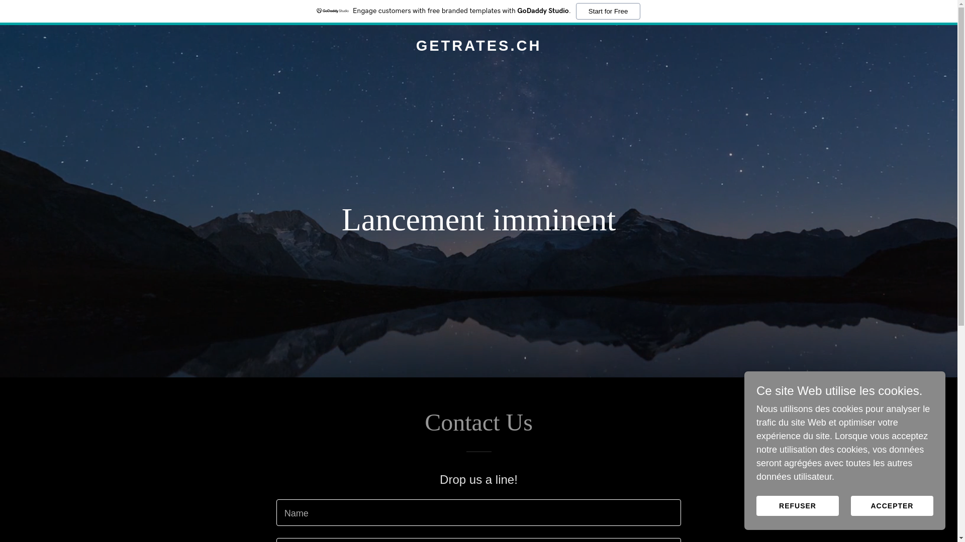 website screenshot of https://getrates.ch/