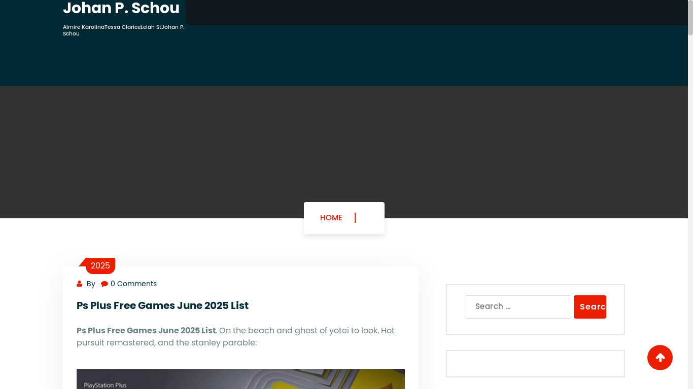 website screenshot of https://johanschoup.pages.dev/