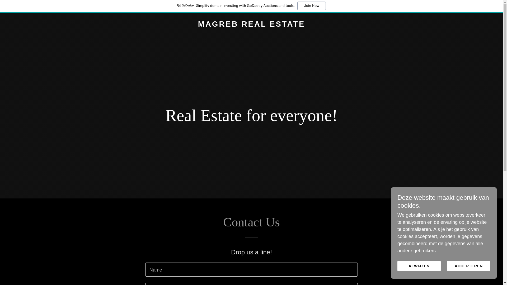 website screenshot of https://magrebrealestate.com/