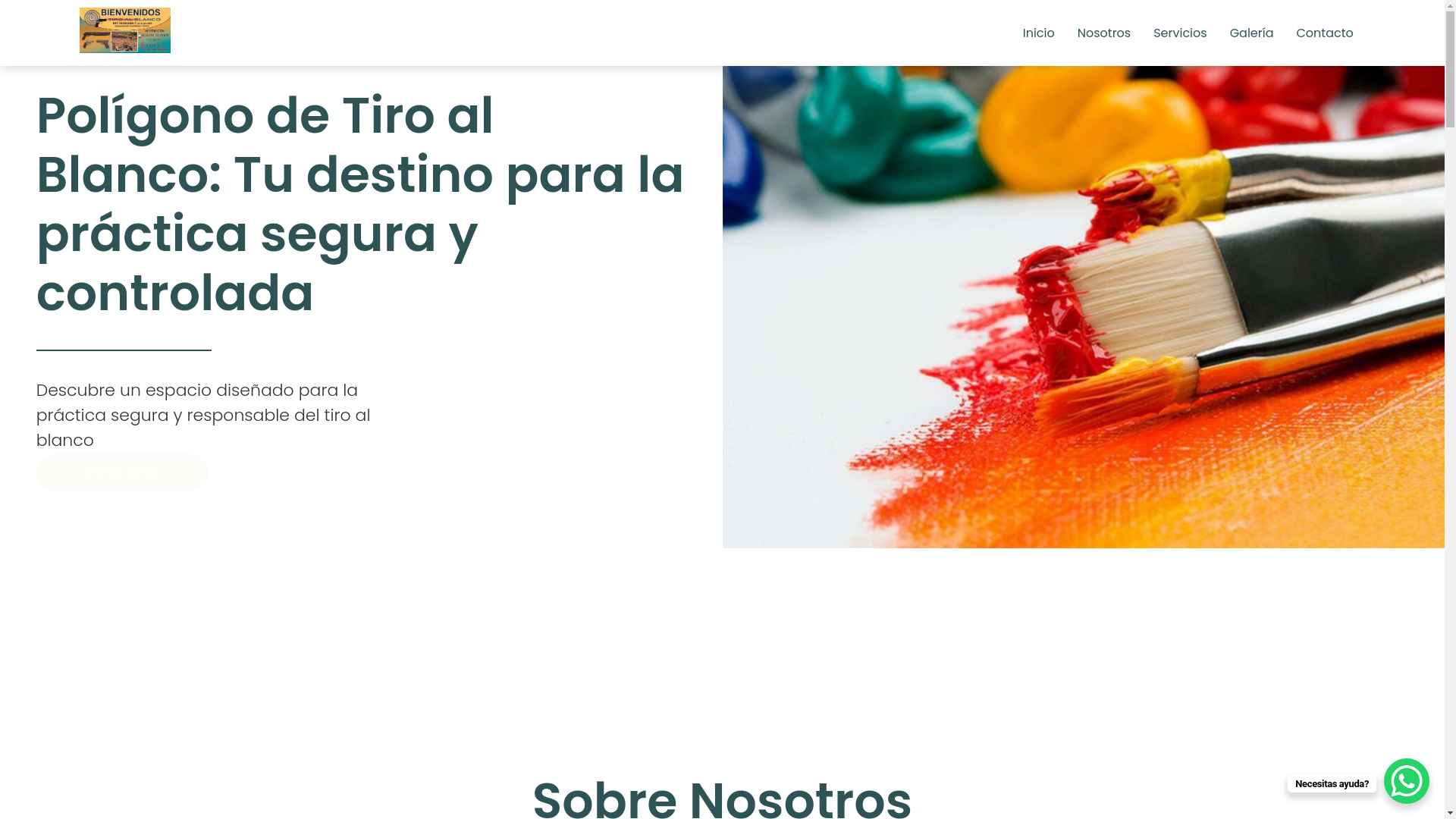 website screenshot of https://poligonotiroalblanco.com/
