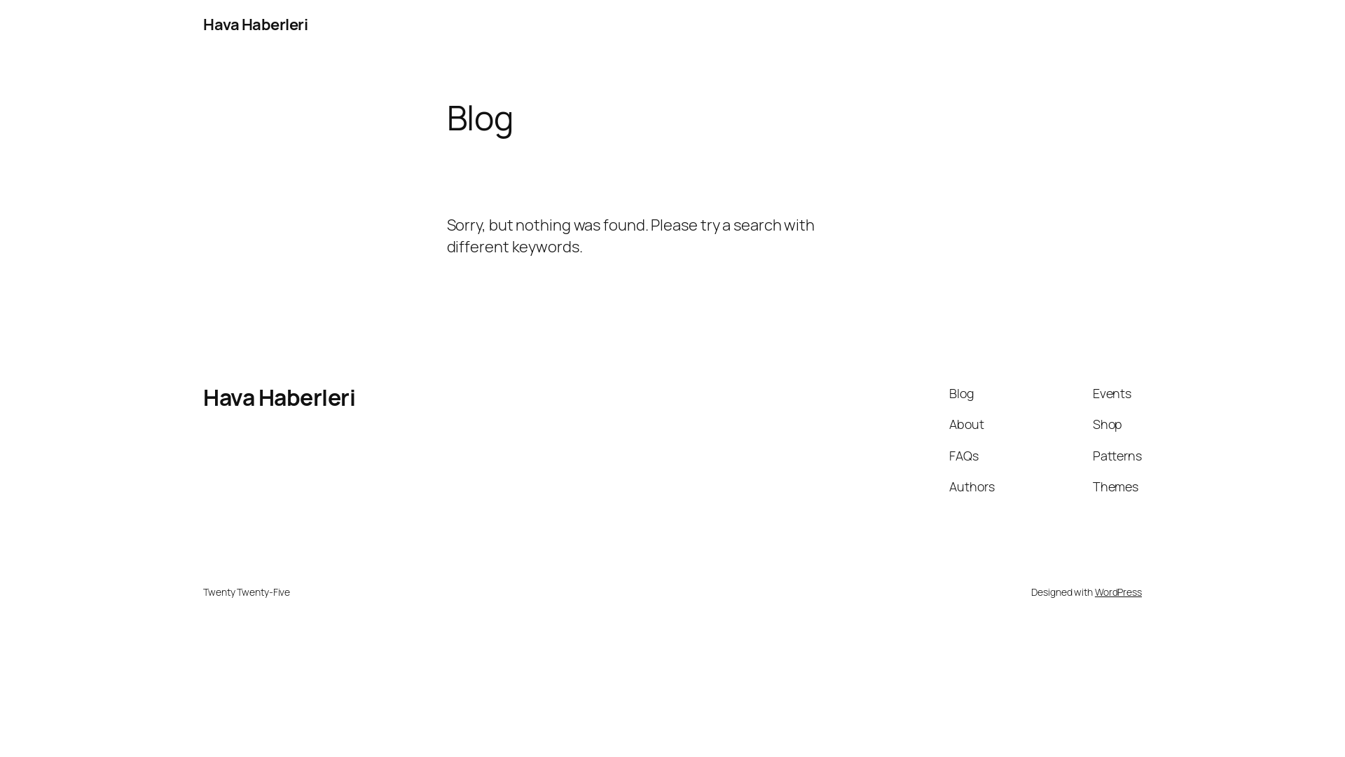 website screenshot of https://havahaberleri.com/