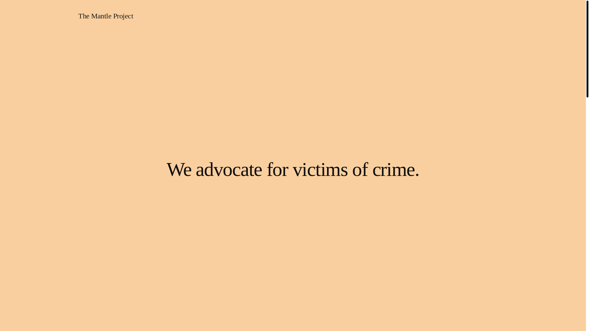 website screenshot of https://themantleproject.com.au/