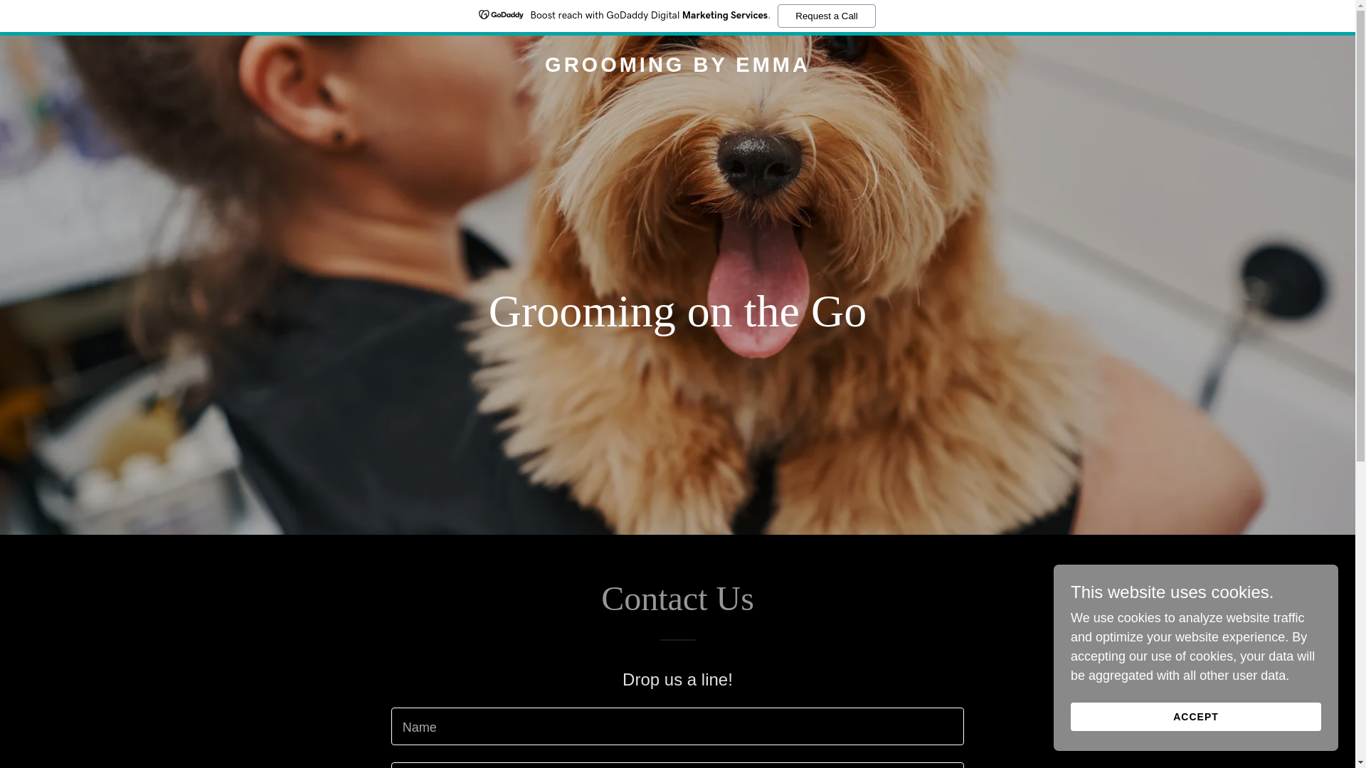 website screenshot of https://groomingbyemma.com/
