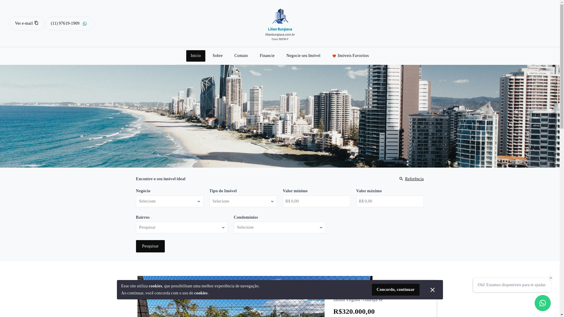 website screenshot of https://lilianburgiaca.com.br/