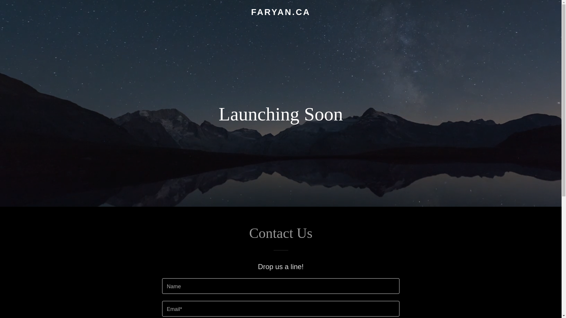 website screenshot of https://faryan.ca/