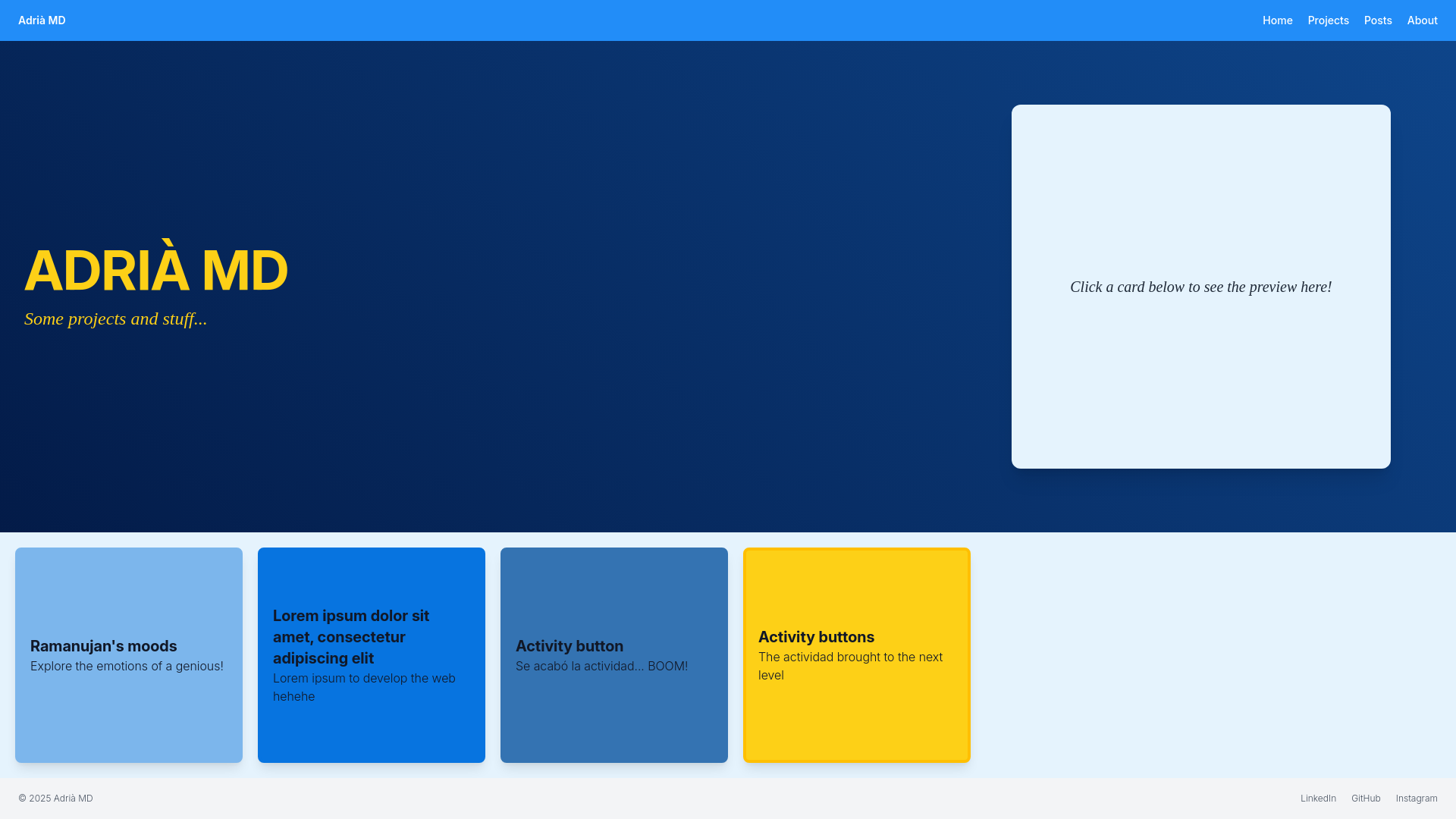 website screenshot of https://adriamedina.pages.dev/