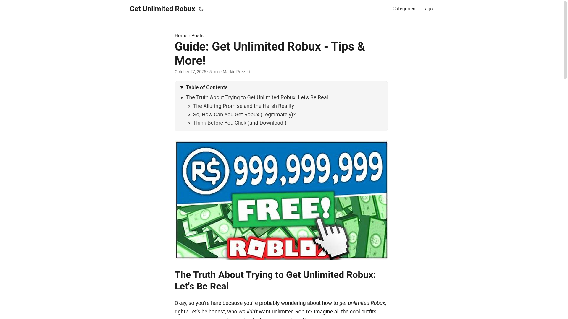 website screenshot of https://get-unlimited-robux.pages.dev/